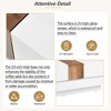 Lirago Expandable Sliding High Gloss Walnut Coffee Table with Hidden Storage Extendable Cocktail Table Modern Living Room Center Table 31 4 Inch White - 4 of 4