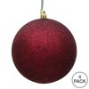 Vickerman Burgundy Ball Ornament - 3 of 4