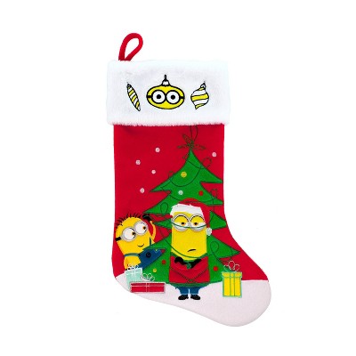 Despicable Me Minions Christmas Stocking Red