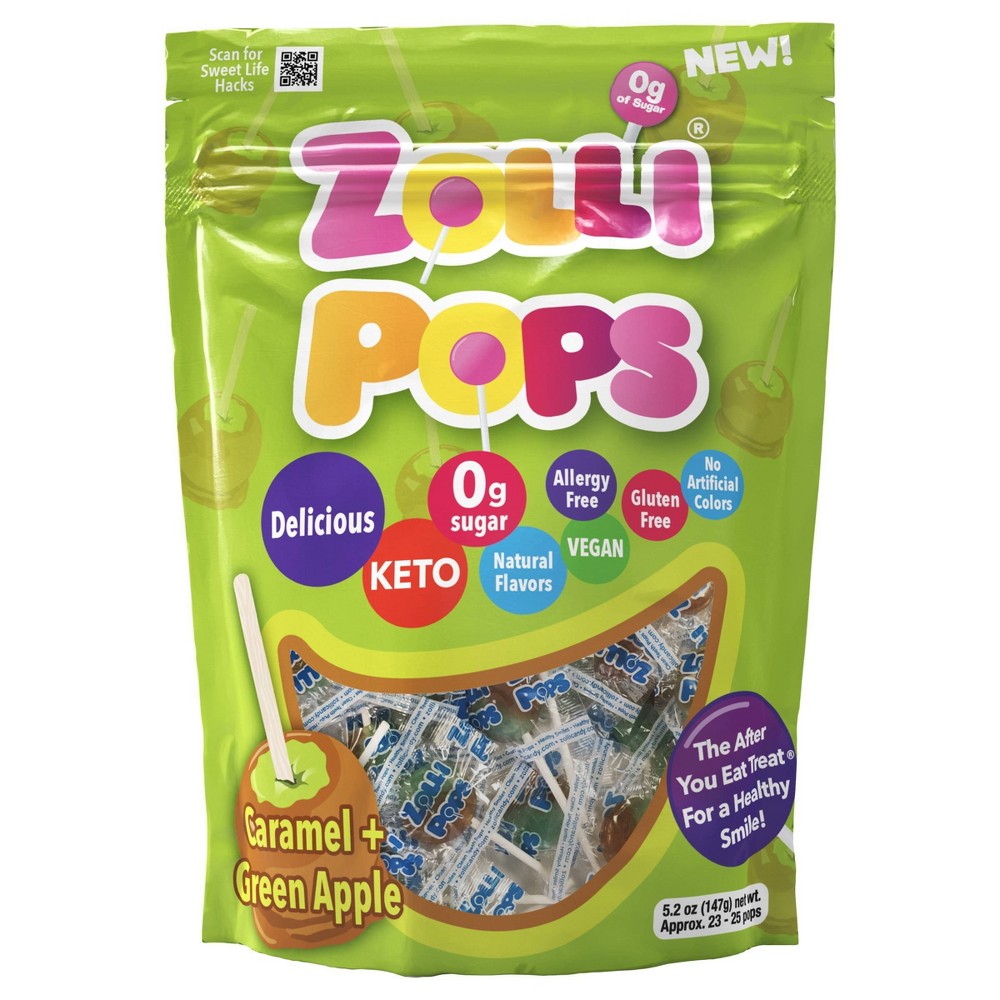 Zolli Caramel Apple Zollipops - 5oz: Package 22, Ready to Eat