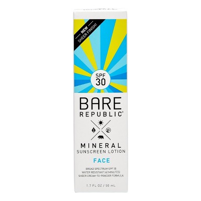 Bare Republic Mineral Face Sunscreen Lotion - SPF 30 - 1.7 fl oz