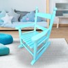 VisioGear Rocking Chair, Children's Rocking Chair with Armrests, Indoor or Outdoor Porch Rocker for Garden, Blue, 14.17"*18.90"*22.44" - 3 of 4