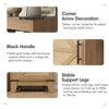 Rattan Storage Cabinet with Adjustable Shelves & Drawer, Tall Narrow Cabinet - 4 of 4