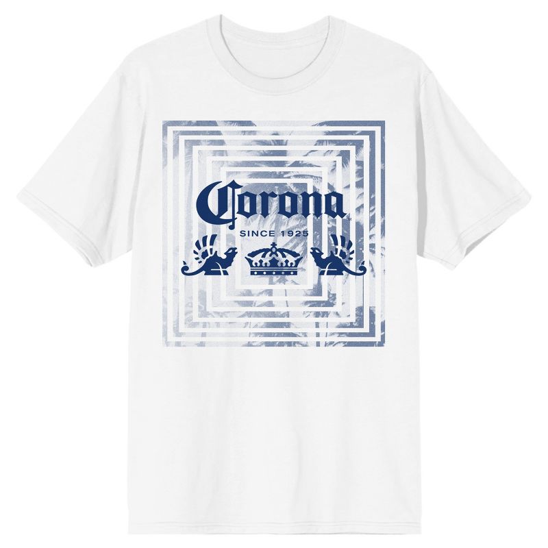 Corona Iguana Crown Logo Men's White T-shirt, 1 of 2