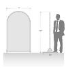 PexFix 72 in. H x 35 in. W Arched Outdoor Metal Privacy Screen in White - 3 of 4