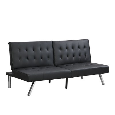 NicBex 66.9 Inch Fabric Convertible Folding Futon Sofa Bed with Stainless Legs for Living Room,Office,Apartment,Bedroom