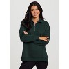 RBX Active Women's 1/4 Zip Sweatshirt Cotton Blend Fleece Quarter Zip Mock Neck Pullover Tunic - 3 of 4