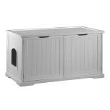 Merry Products Decorative Bench with Enclosed Cat Litter Washroom Box