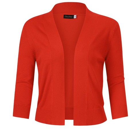 Coral cropped cardigan best sale