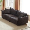 88" Modern Chenille Sectional Sofa,3 Seat Couch with 2 Extra Pillows and Thickly Padded Back for Living Room,Apartment-Baofuwish - 3 of 4