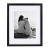DesignOvation Gallery Rectangle Wood Wall Frame, 11x14 matted to 8x10, Black - 2 of 4