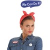 HalloweenCostumes.com  Women Women's Rosie the Riveter Costume Kit, White/Blue/Red - 3 of 4