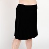 Calypsa Women's Plus Size Chlorine Resistant High Waisted Knee Length Swim Skirt With Attached Bike Shorts - 3 of 4