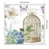 Amanti Art Rainbow Seeds Floral Birdcage III v2 by Lisa Audit Framed Canvas Wall Art - 4 of 4