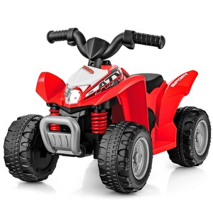 Costway Kids Ride On ATV 6V Electric Vehicle 4 Wheeler Battery Powered Motorized Quad Toy Car with LED Lights - 1 of 4