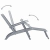 vidaXL Patio Deck Chair with Footrest Gray Wash Solid Acacia Wood - 3 of 4