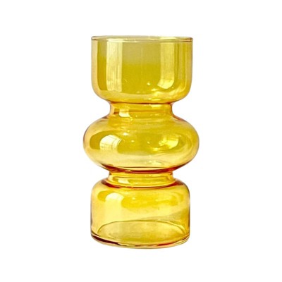 Ruso Weights Transparent Hydroponic Colored Glass Vase