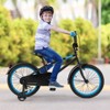 Infans 18" Kids Bike w/Adjustable Saddle Handlebar Removable Training Wheels Handbrake - 3 of 4