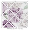 Sweet Jojo Designs Girl Fabric Photo Memo Board Peony Floral Garden Purple Ivory - 3 of 3