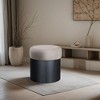Meridian Furniture,Nimes Velour Fur Fabric Ottoman/Stool - 2 of 4