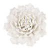 D5.9x2.8inHandmade Cream Ceramic Flower Wall Decor Accent - 2 of 4