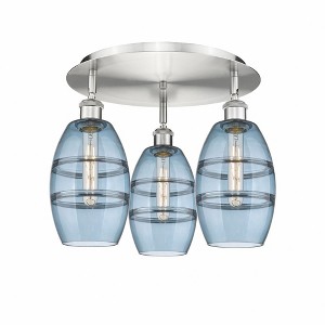 Vaz - 3 Light Flush Mount In Industrial Style-9.13 Inches Tall and 17.63 Inches Wide - 1 of 1