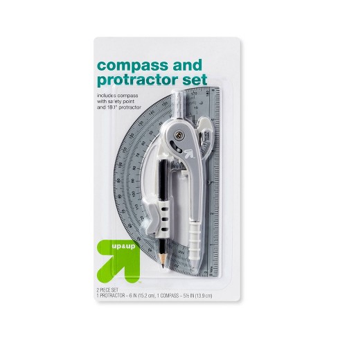 Compass And Protractor Set Gray - Up & Up™ : Target