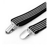 Allegra K Neutral Stripes Prints Clip-on Adjustable Elastic Y Back Suspender Braces - image 2 of 4