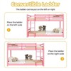Karl Home Kids Low Floor Bunk Bed Twin Size with Guard Rails and Stairs - 4 of 4