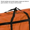 Unique Bargains Foldable Storage Bags with Zipper for Bedding 2 Pcs Orange - 4 of 4
