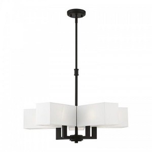 Livex Lighting Rubix 5 - Light Chandelier in  Black - 1 of 2