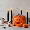 LumaBase Battery-Operated Taper Candles, Black - Set of 4 - 4 of 4