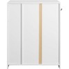 Slim Shoe Cabinet For Entryway,Shoe Cabinet with Doors Drawer Hanger,4 Tier Freestanding Shoe Rack Organizer, Bathroom Floor Cabinet for Living Room - 4 of 4