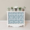 NuWallpaper Navy Grand Trellis Peel & Stick Wallpaper: Removable Adhesive, Temporary Vinyl, Washable, 30.75 Sq Ft Coverage - 3 of 4