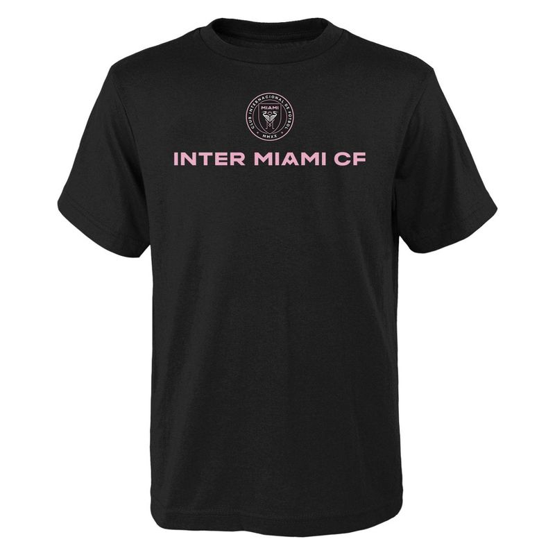 MLS Inter Miami CF Youth Lionel Messi Black T-Shirt, 2 of 4
