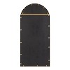 Kate and Laurel Dolbrook Arch Metal Windowpane Mirror, 19x40, Gold - 4 of 4