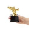Juvale Small Fishing Trophy Award for Ceremonies, Tournaments, Competitions, and Fish Derbies, Golden Fish Trophy, 3x5 in - 4 of 4