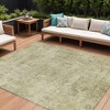 HomeRoots 8' X 10' Sage And Beige Abstract Washable Indoor Outdoor Area Rug - 2 of 4