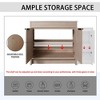 SEVOBAL Bathroom Vanities 48 Inch Freestanding Vanity Ceramic Sink Soft Close Door for Bathroom, Beige, 47.7"*18.31"*34.25" - 4 of 4