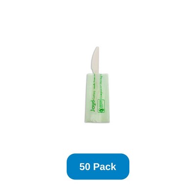 Jaya 6.5" Knife Individually Wrapped White - Pack of 50