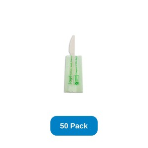 Jaya 6.5" Knife Individually Wrapped White - Pack of 50 - 1 of 2