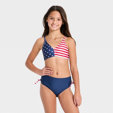Детские купальники Art Class Girls' Americana Flag Bikini Set - art class™ L
