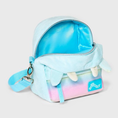 Kids&#39; Squishmallows 6.5&#34; Plush Convertible Mini Crossbody Backpack - Blue_1