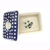Blue Rose Polish Pottery 10 Ceramika Butter Tub - 3 of 3