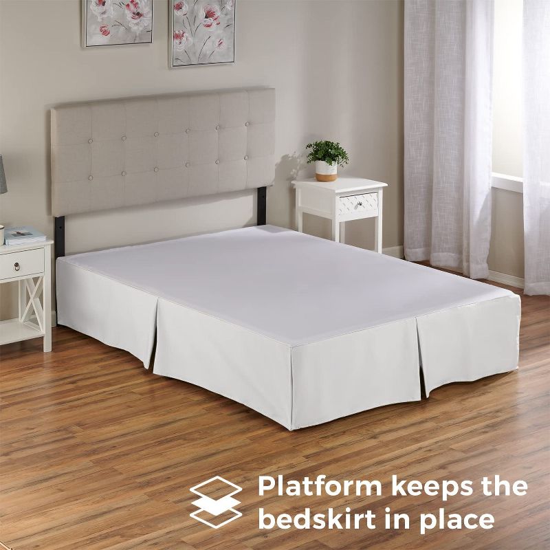 Shopbedding Tailored Bed Skirt with Split Corners,  Available in 14 Colors and Lots of Sizes, 2 of 7