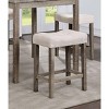 NicBex Dining Table Set for 4 Counter Height Dining Set Wooden Table and Upholstered Chairs for Kitchen - 4 of 4