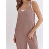 Women's Ribbed Oversized Jumpsuit - entro - 3 of 4