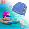 Unique Bargains Kid's Knitted PU Cartoon Crocodile Swim Cap 1 Pc - 2 of 4
