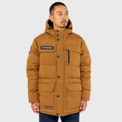 Canada Weather Gear Men’s Heavyweight Hooded Puffer Parka Jacket