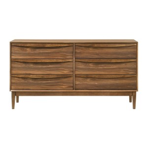 Armen Living,Artemio 6 Drawer Wood Dresser in Walnut Finish - 1 of 4